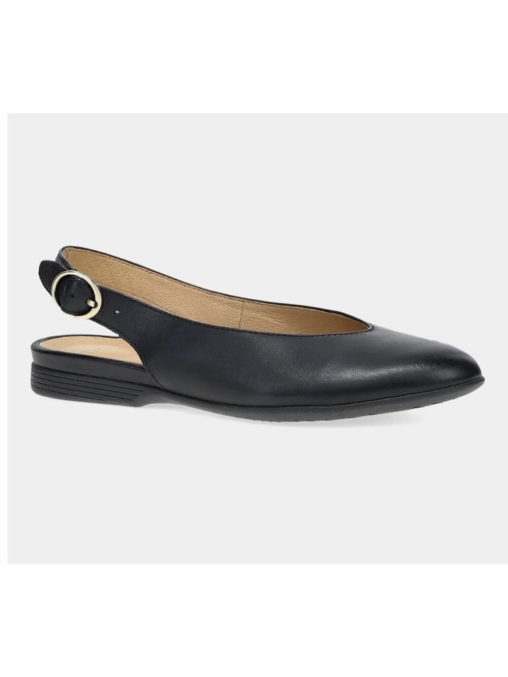 DANSKO WOMEN'S LEA BLACK BURNISHED NAPPA LEATHER SLINGBACKS EU 41 US 10 NWOB